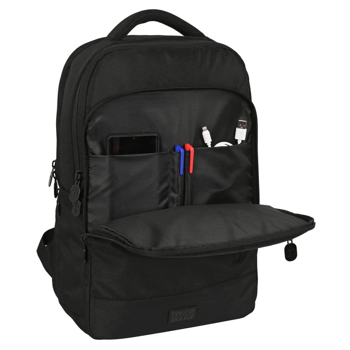 Sac à Dos pour Portable et Tablette avec Sortie USB The Mandalorian Noir - Image 6