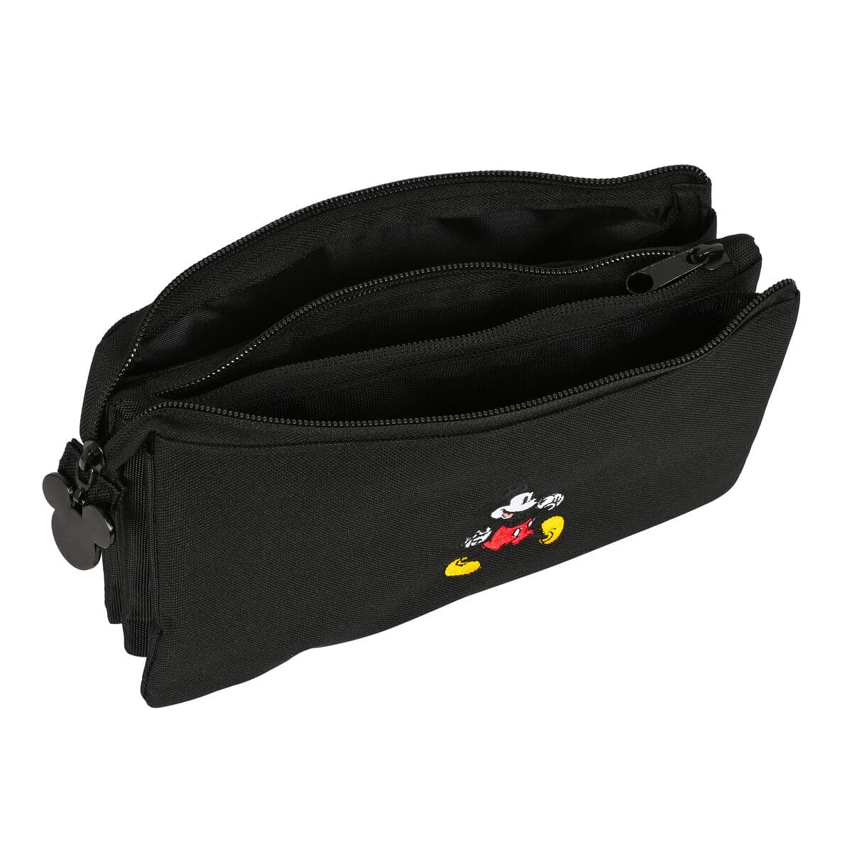 Pennenetui met 3 vakken Mickey Mouse Clubhouse Premium Zwart 22 x 12 x 3 cm - Image 3