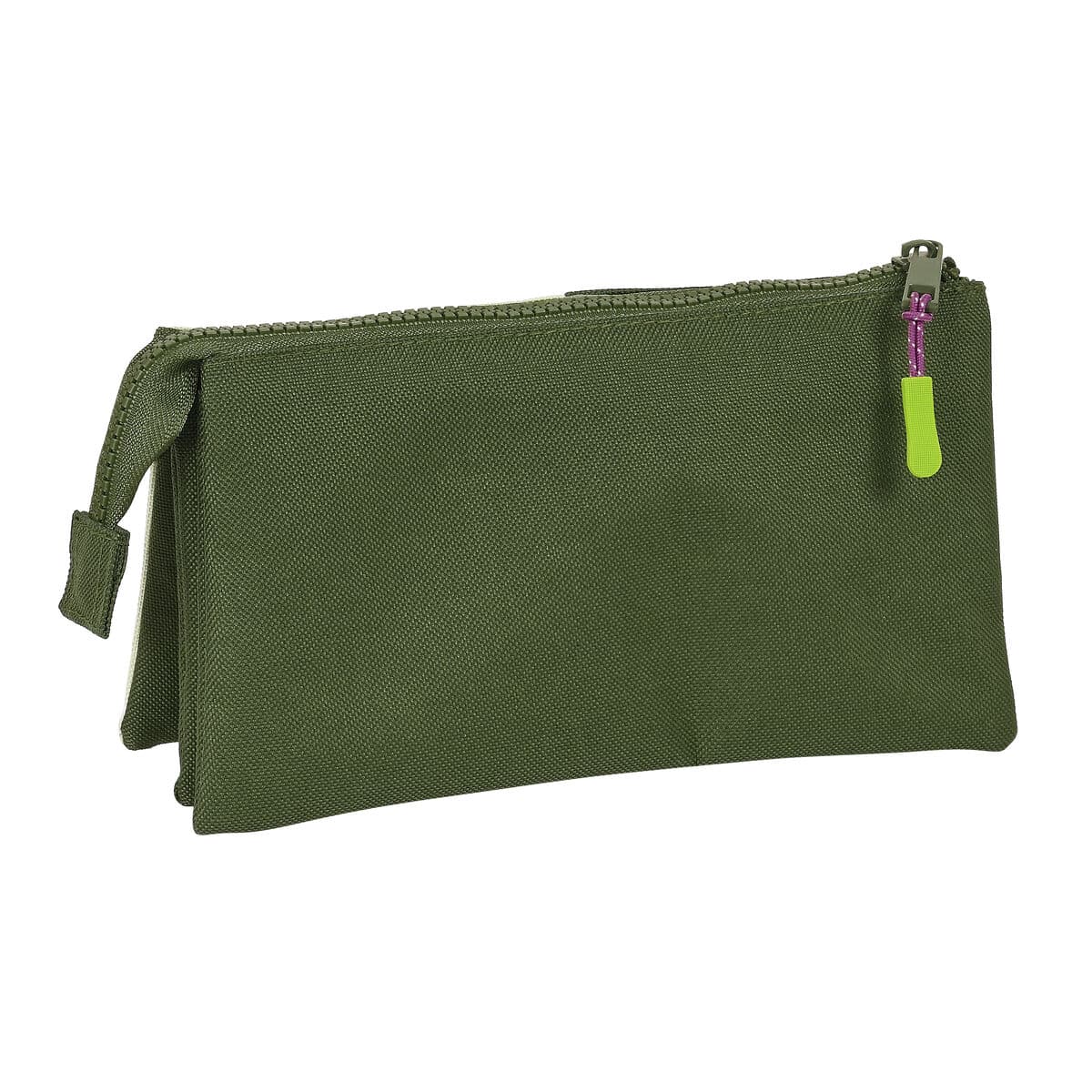 Dreifaches Mehrzweck-Etui Munich Bright khaki grün 22 x 12 x 3 cm - Image 2