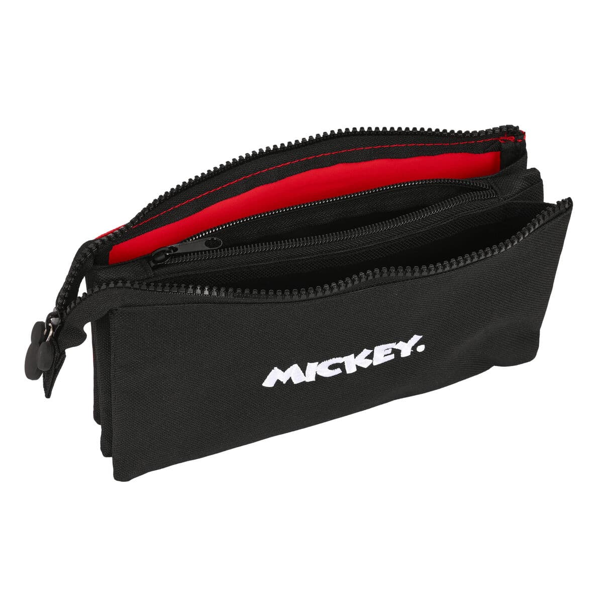 Portatodo Triple Mickey Mouse Clubhouse Mickey mood Negro Rojo 22 x 12 x 3 cm - Image 2