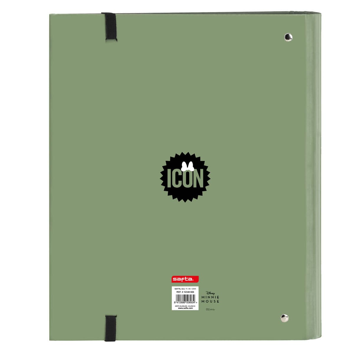 Carpeta de anillas Minnie Mouse Mint shadow Verde militar (27 x 32 x 3.5 cm) - Image 2