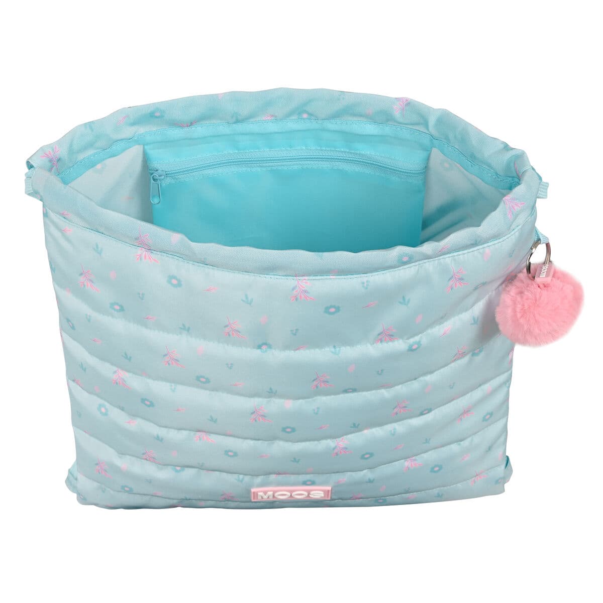 Rucksacktasche mit Bändern Moos Garden türkis - Image 2