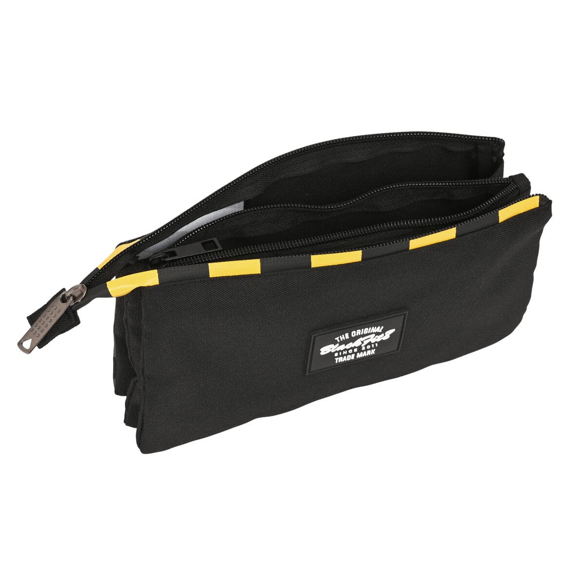 Dreifaches Mehrzweck-Etui BlackFit8 Zone Schwarz 22 x 12 x 3 cm - Image 2