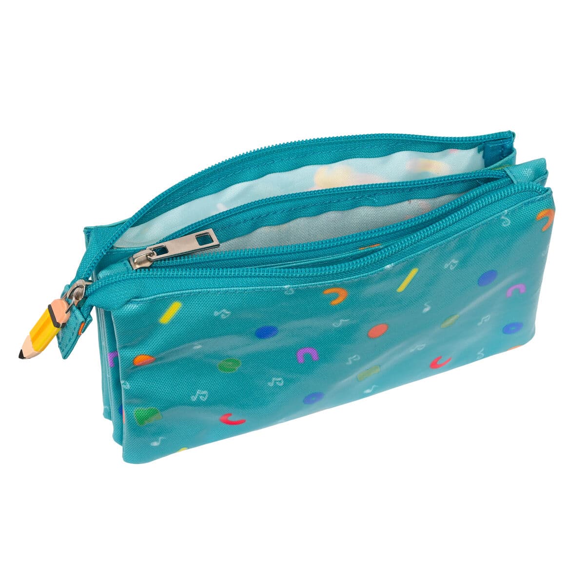 Triple Carry-all CoComelon Back to class Light Blue (22 x 12 x 3 cm) - Image 3