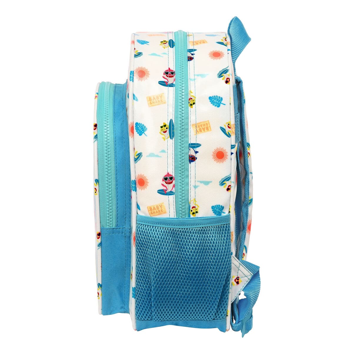 Mochila Escolar Baby Shark Surfing Azul Blanco 26 x 34 x 11 cm - Image 2