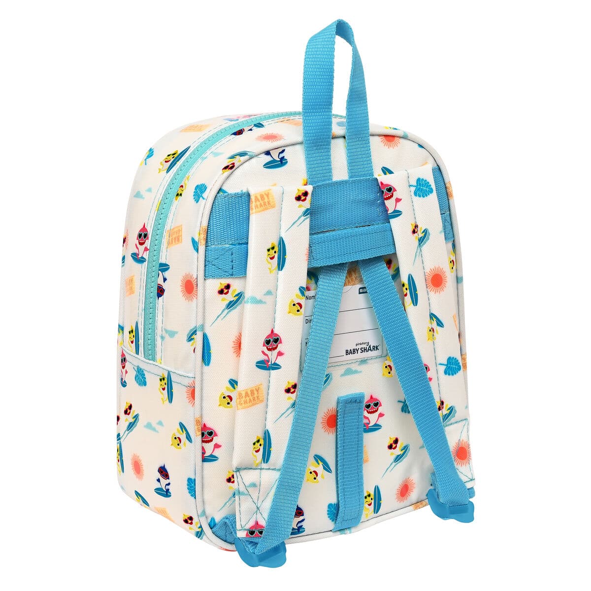 Kinderrucksack Baby Shark Surfing Blau Weiß 22 x 27 x 10 cm - Image 2