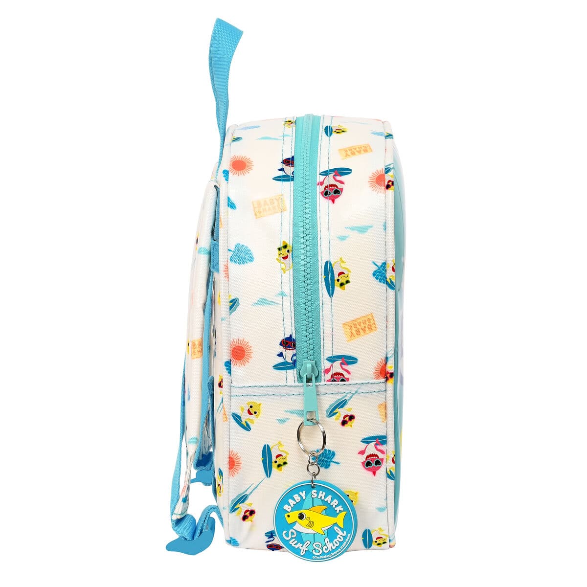 Kinderrucksack Baby Shark Surfing Blau Weiß 22 x 27 x 10 cm - Image 3