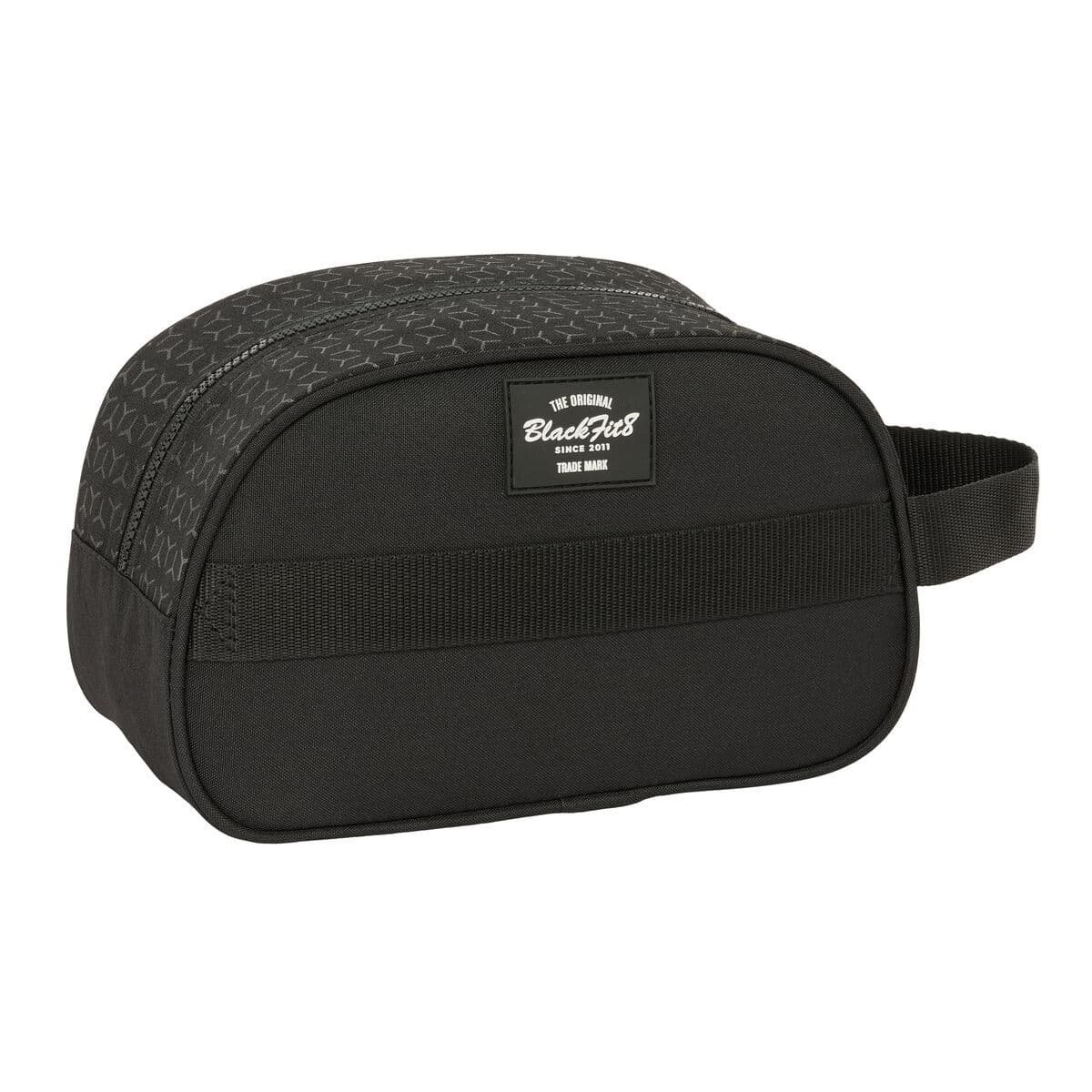 Necessaire da Viaggio BlackFit8 Old school Nero Grigio Riciclabile 26 x 15 x 12 cm - Image 2