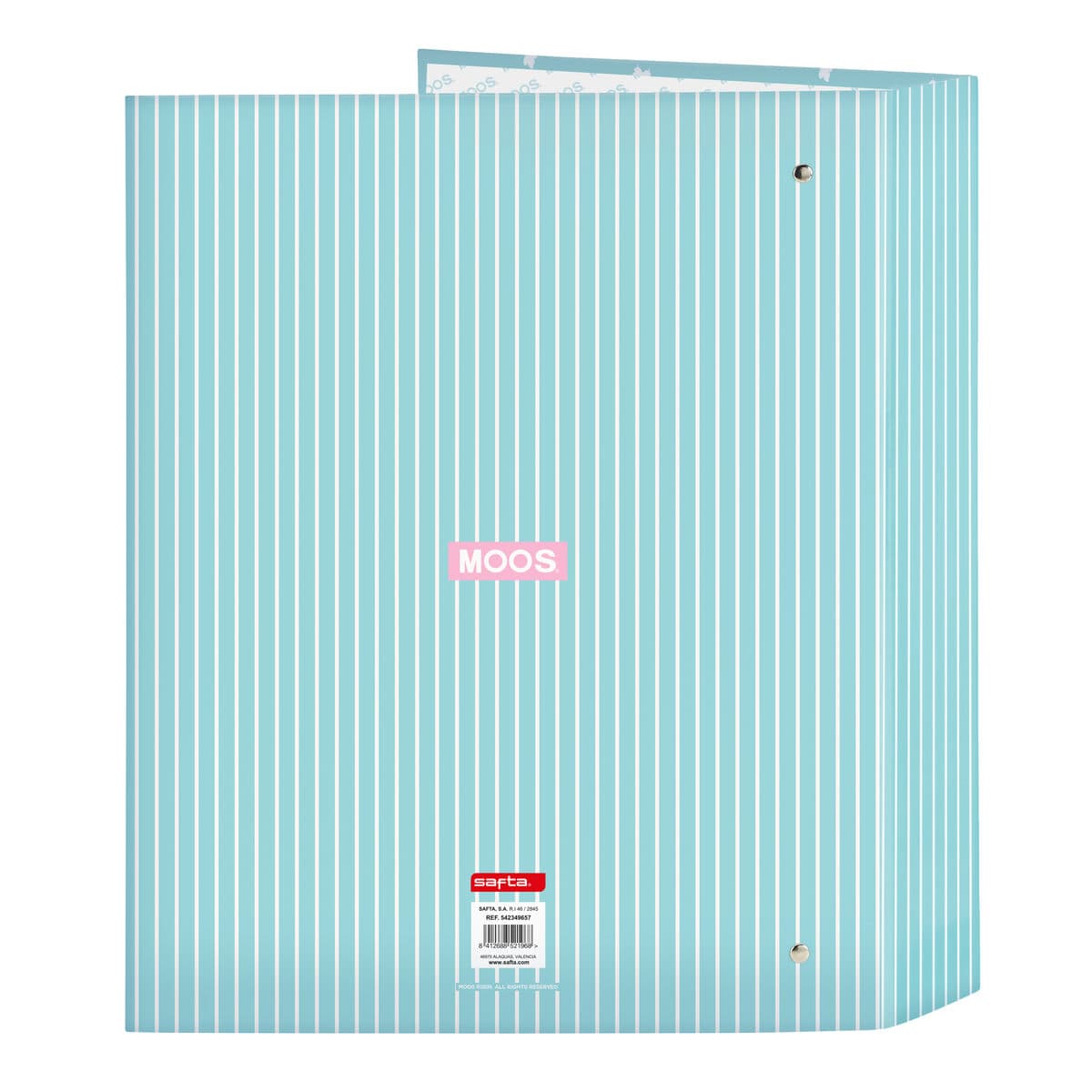 Carpeta de anillas Moos Butterflies Azul A4 27 x 33 x 6 cm - Image 2