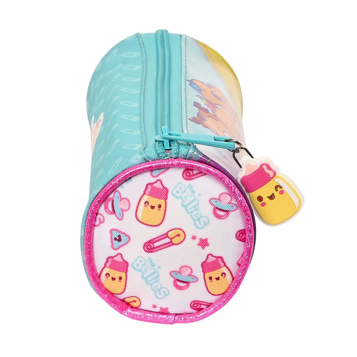 Estuche Escolar Cilíndrico The Bellies 20 x 7 x 7 cm Morado Turquesa Blanco - Image 2