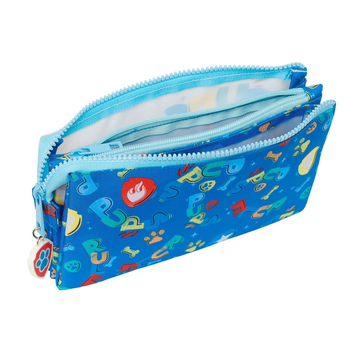 Dreifaches Mehrzweck-Etui The Paw Patrol Pups rule Blau 22 x 12 x 3 cm - Image 2