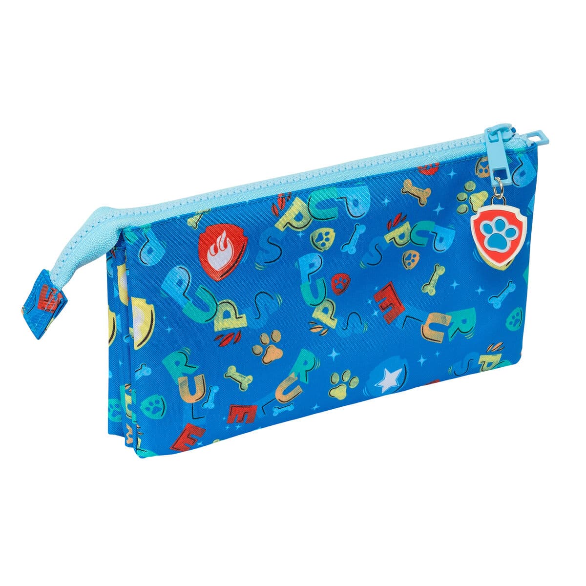 Dreifaches Mehrzweck-Etui The Paw Patrol Pups rule Blau 22 x 12 x 3 cm - Image 3