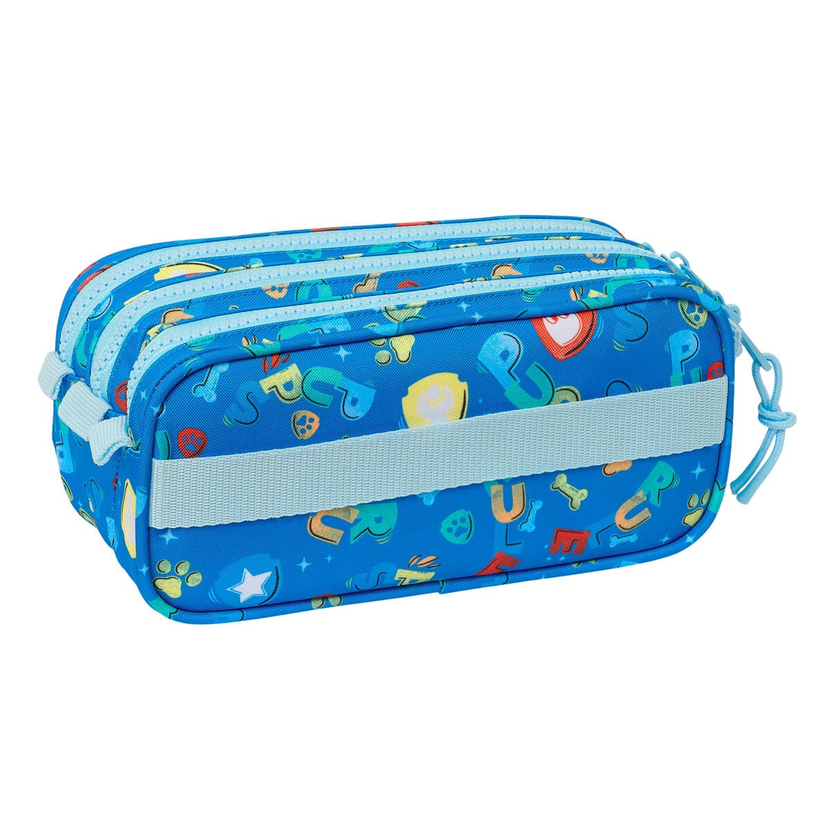Dreifaches Mehrzweck-Etui The Paw Patrol Pups rule Blau 21,5 x 10 x 8 cm - Image 2