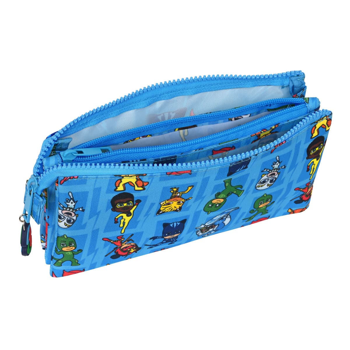 Pennenetui met 3 vakken PJ Masks Blauw 22 x 12 x 3 cm - Image 3