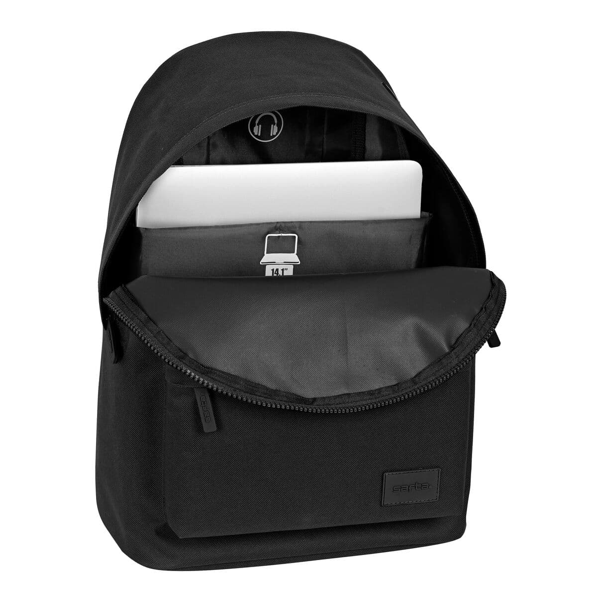 Cartable Safta   31 x 41 x 16 cm Noir - Image 3