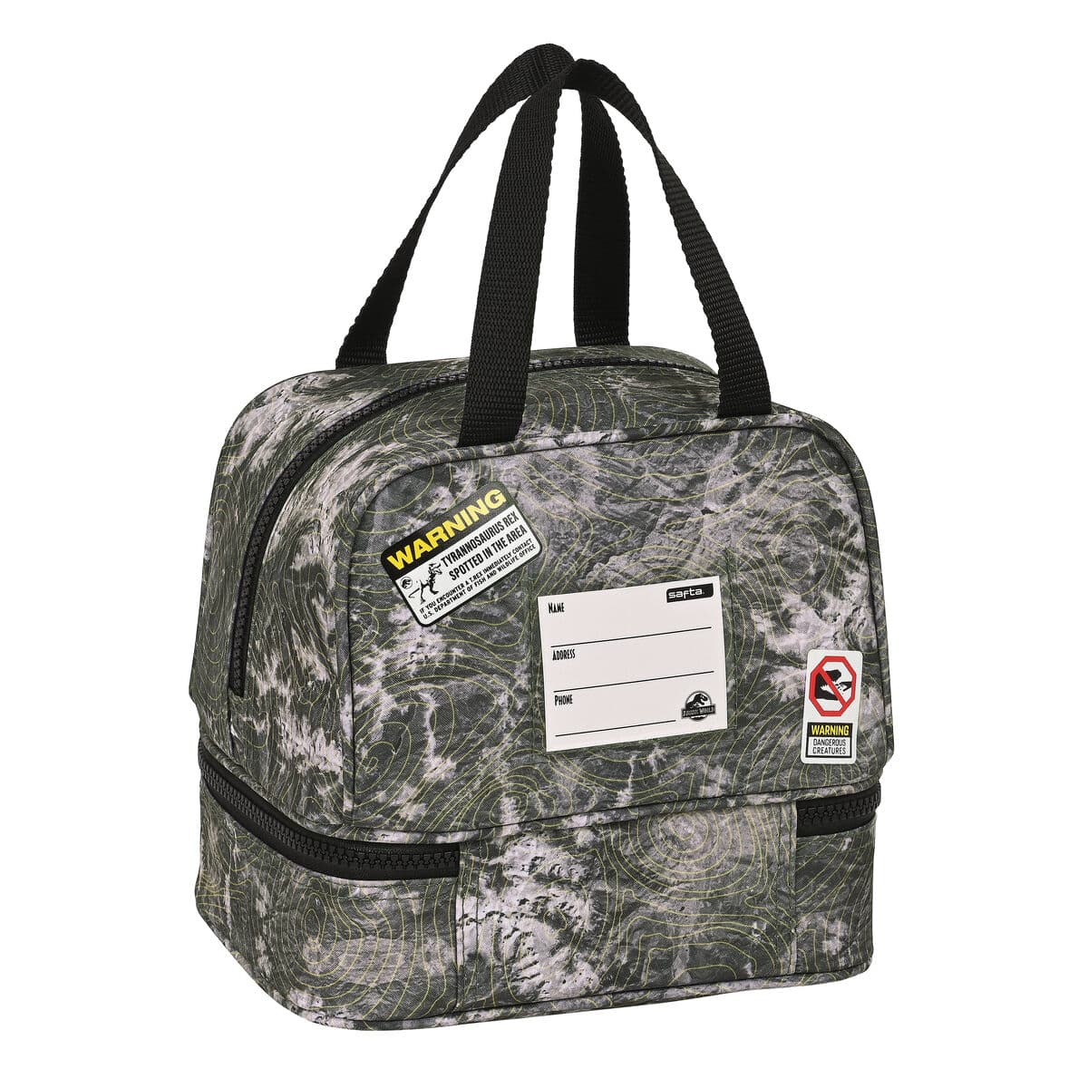 Lunchlåda Jurassic World Warning Grå 20 x 20 x 15 cm - Image 3