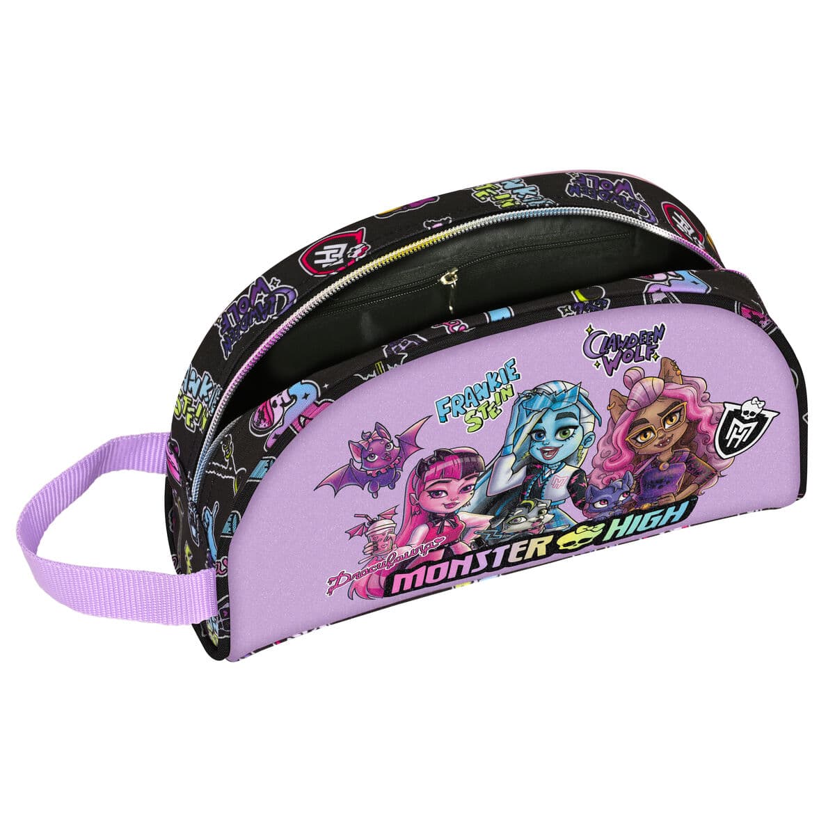Neceser de Viaje Monster High Creep Negro Poliéster 300D 26 x 16 x 9 cm - Image 3