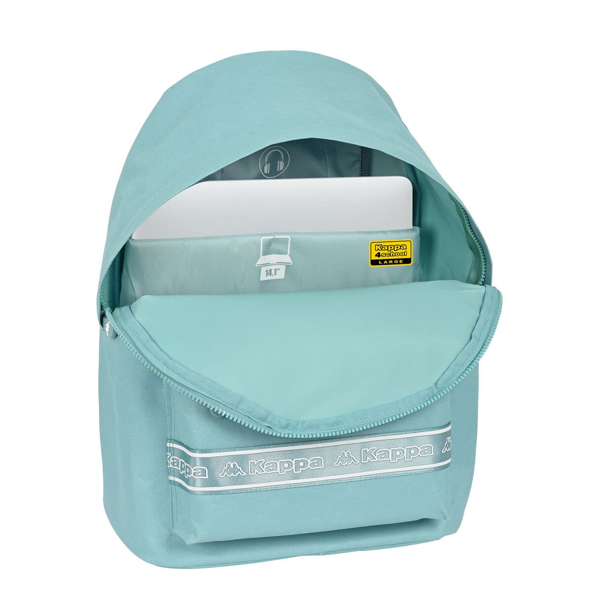 Mochila Escolar Kappa   31 x 41 x 16 cm Azul - Image 4