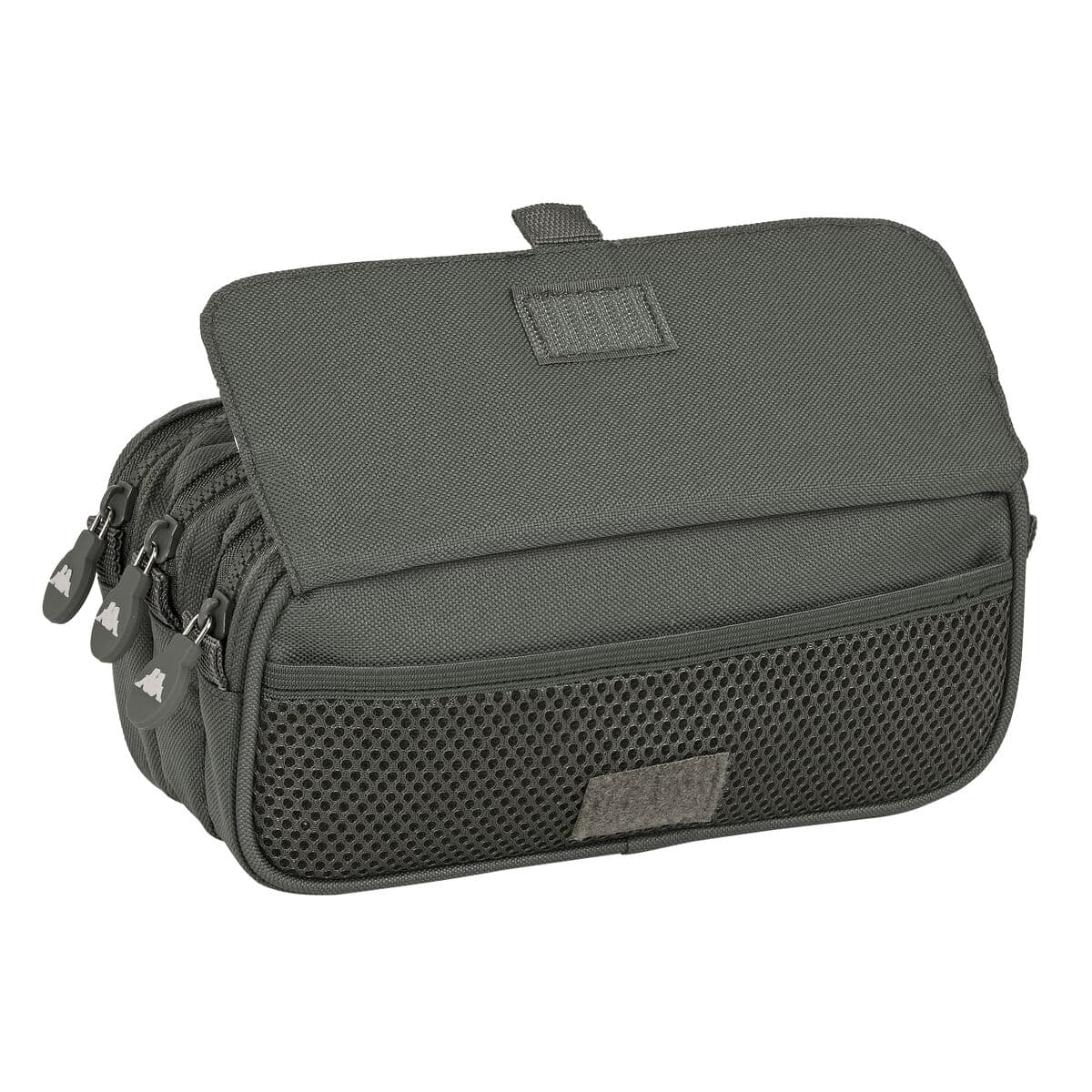 Trousse Fourre-Tout Triple Kappa 21,5 x 10 x 8 cm Gris - Image 3