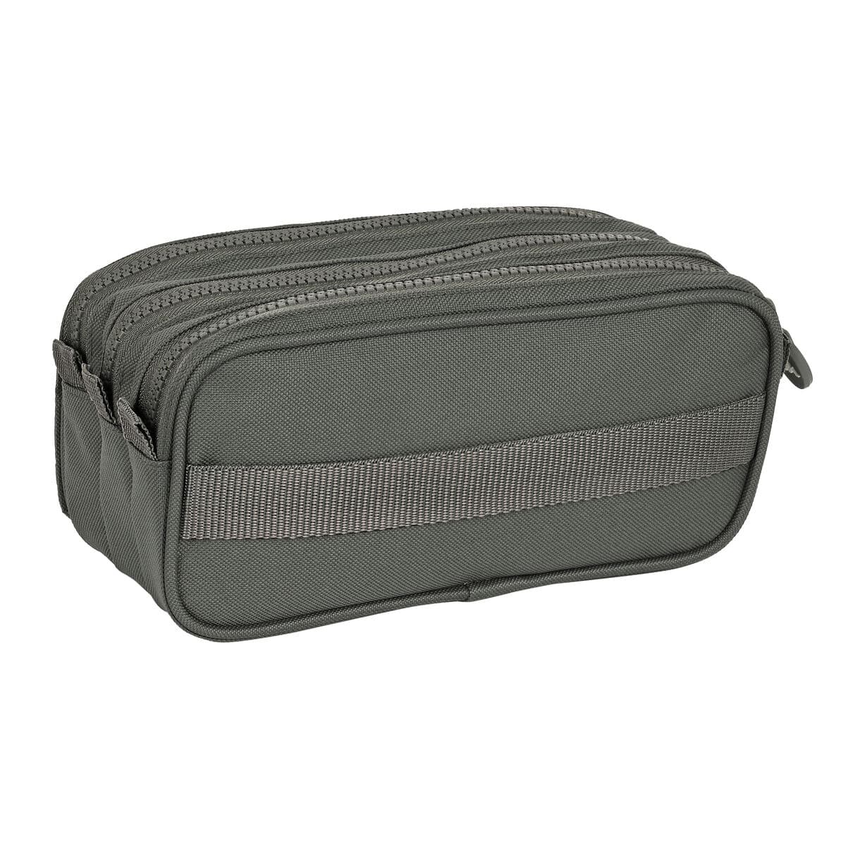 Trousse Fourre-Tout Triple Kappa 21,5 x 10 x 8 cm Gris - Image 4