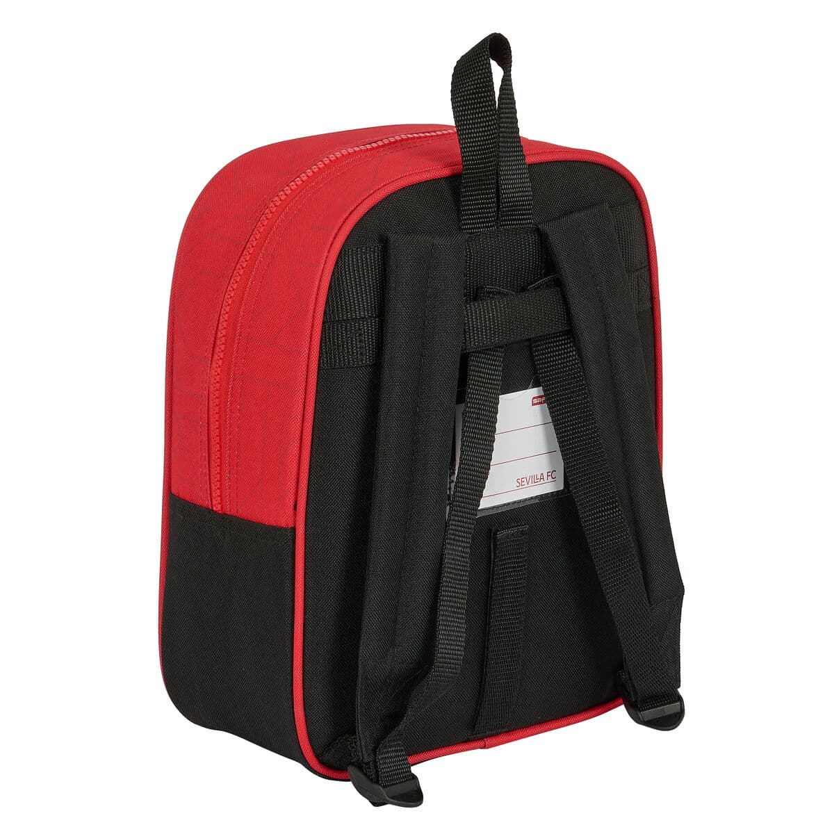 Schulrucksack Sevilla Fútbol Club Schwarz Rot 22 x 27 x 10 cm - Image 2