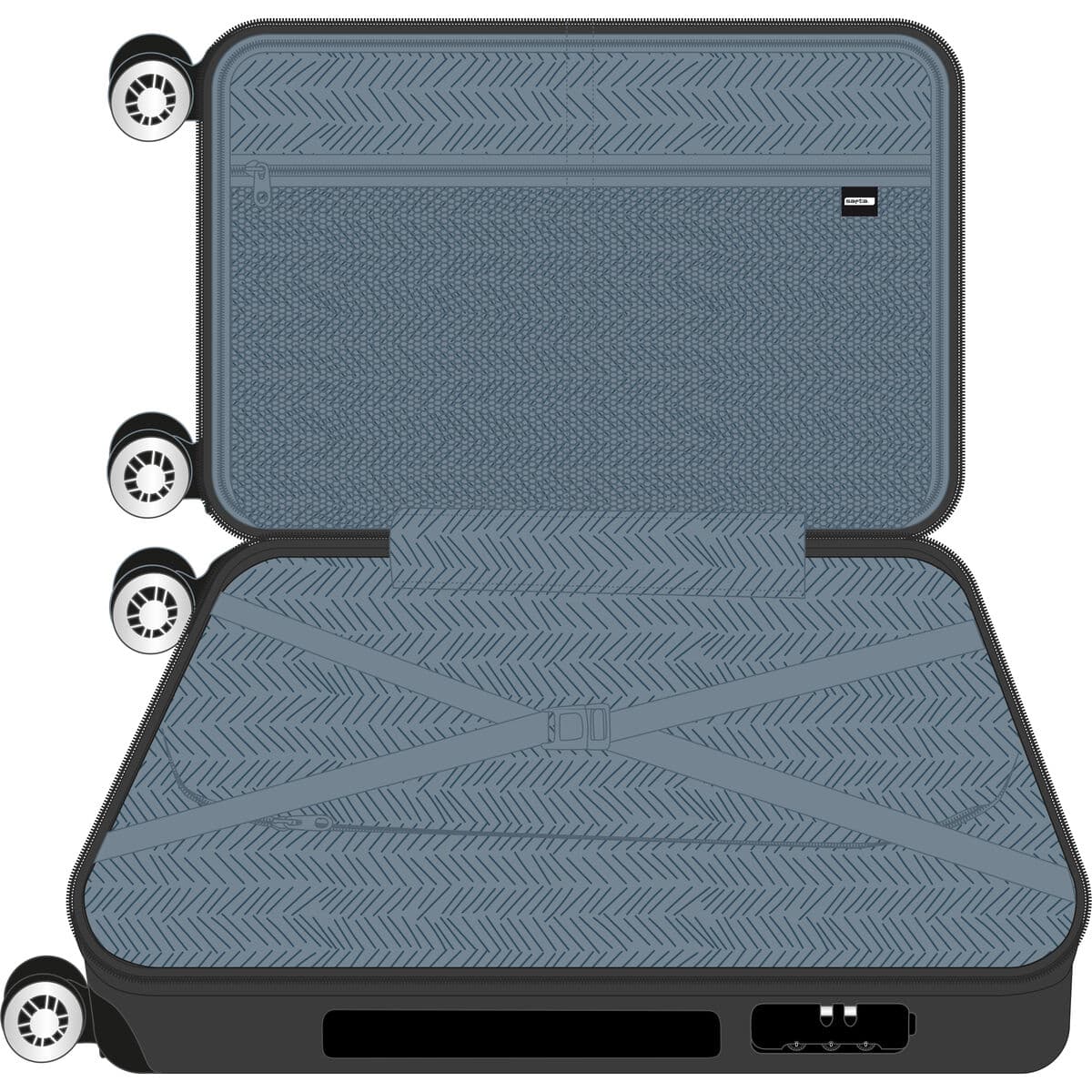 Valise cabine Safta Gris foncé 20'' 34,5 x 55 x 20 cm - Image 5