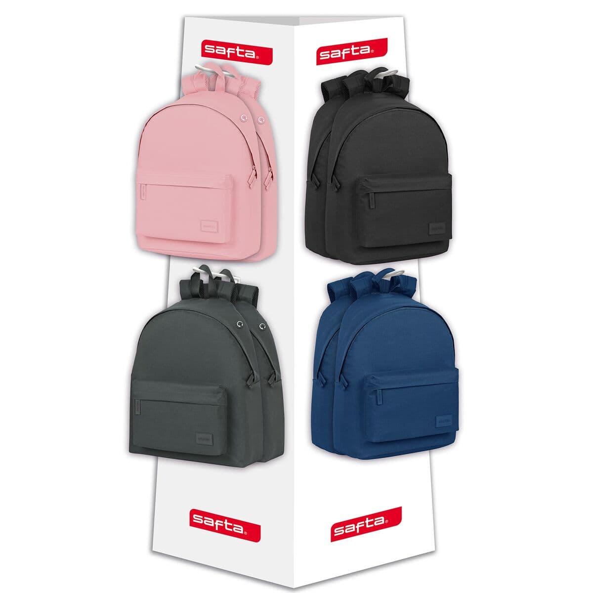 Skopåse med remmar Safta Svart 42 x 160 x 42 cm - Image 9