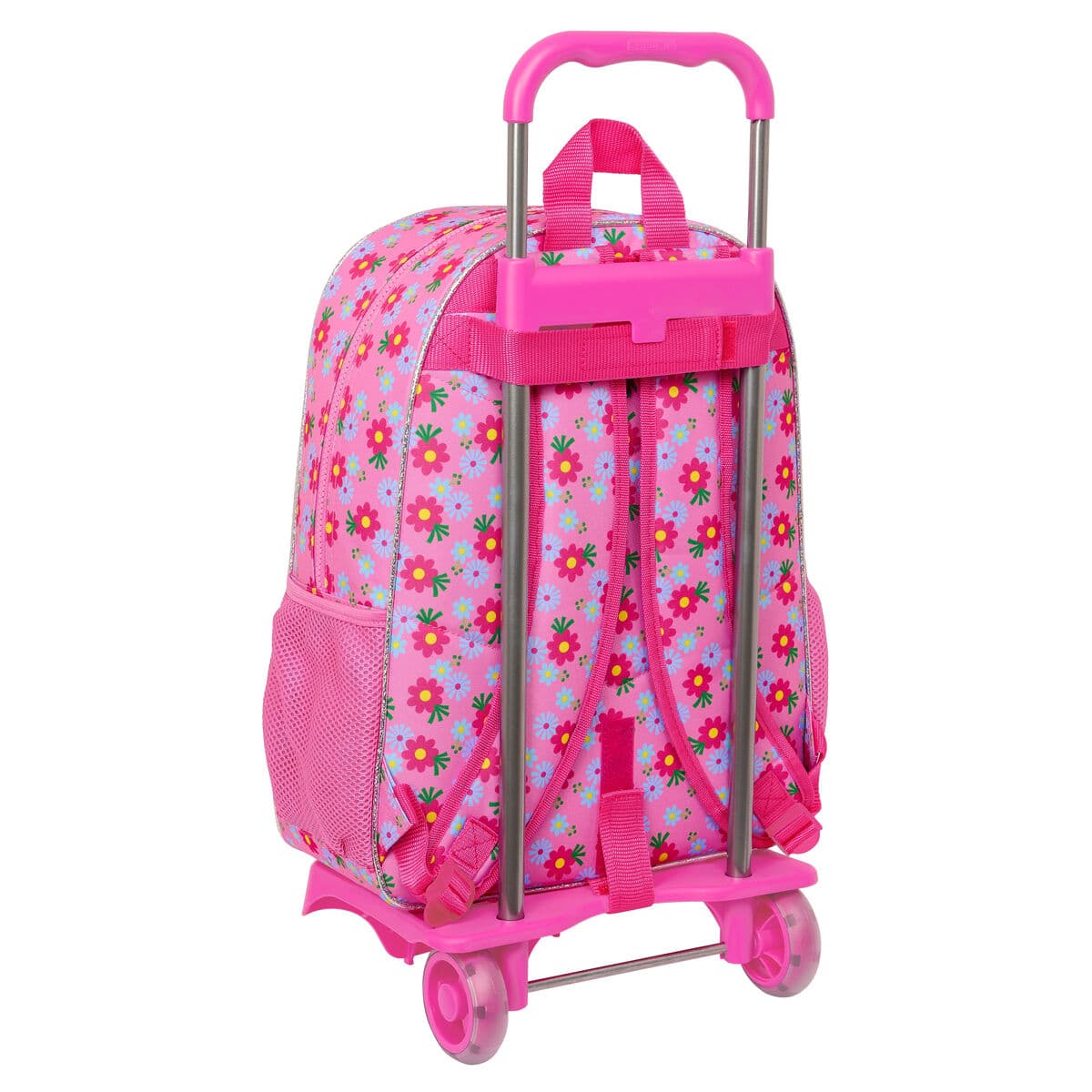 Mochila Escolar com Rodas Trolls Cor de Rosa 33 x 42 x 14 cm - Image 2