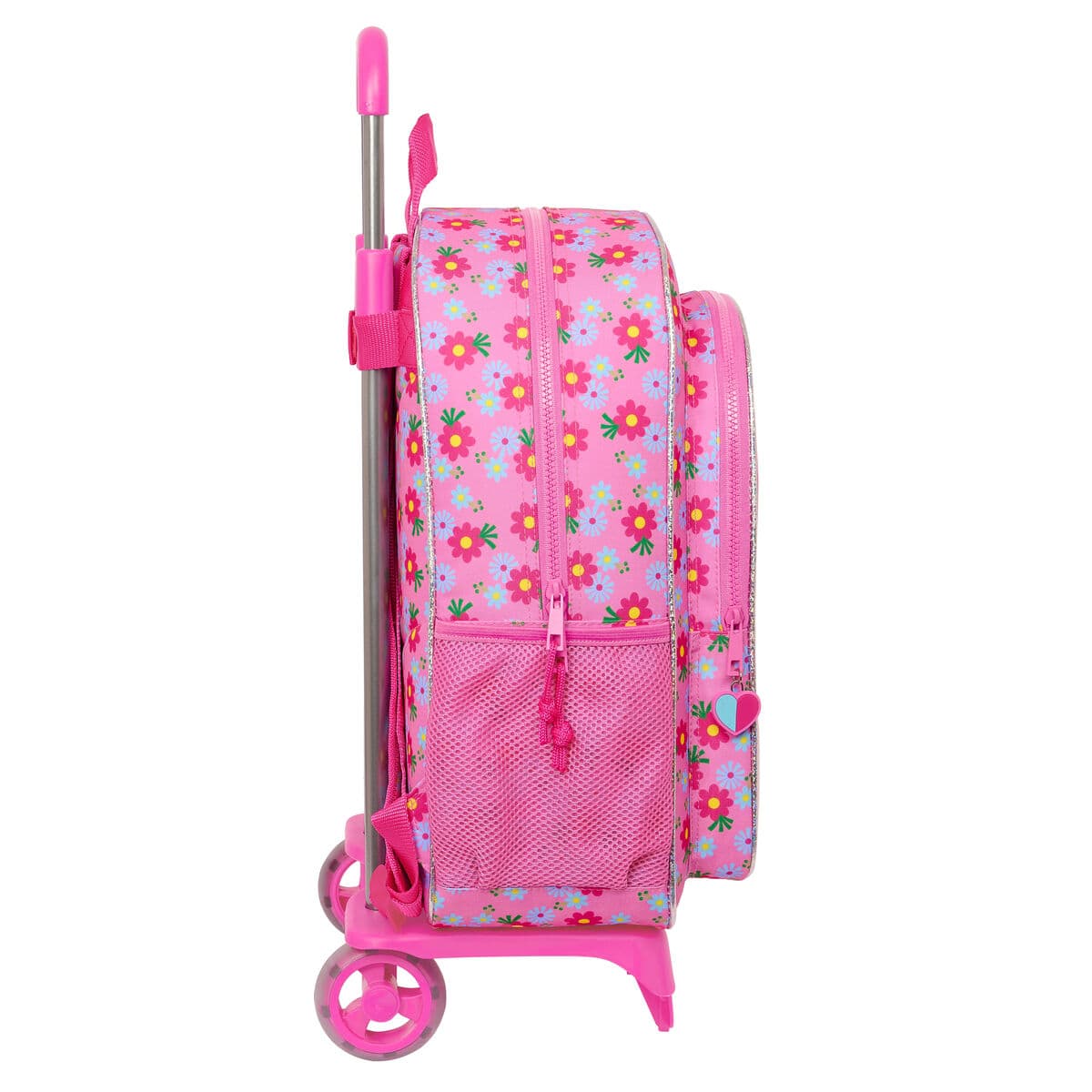 Mochila Escolar com Rodas Trolls Cor de Rosa 33 x 42 x 14 cm - Image 3
