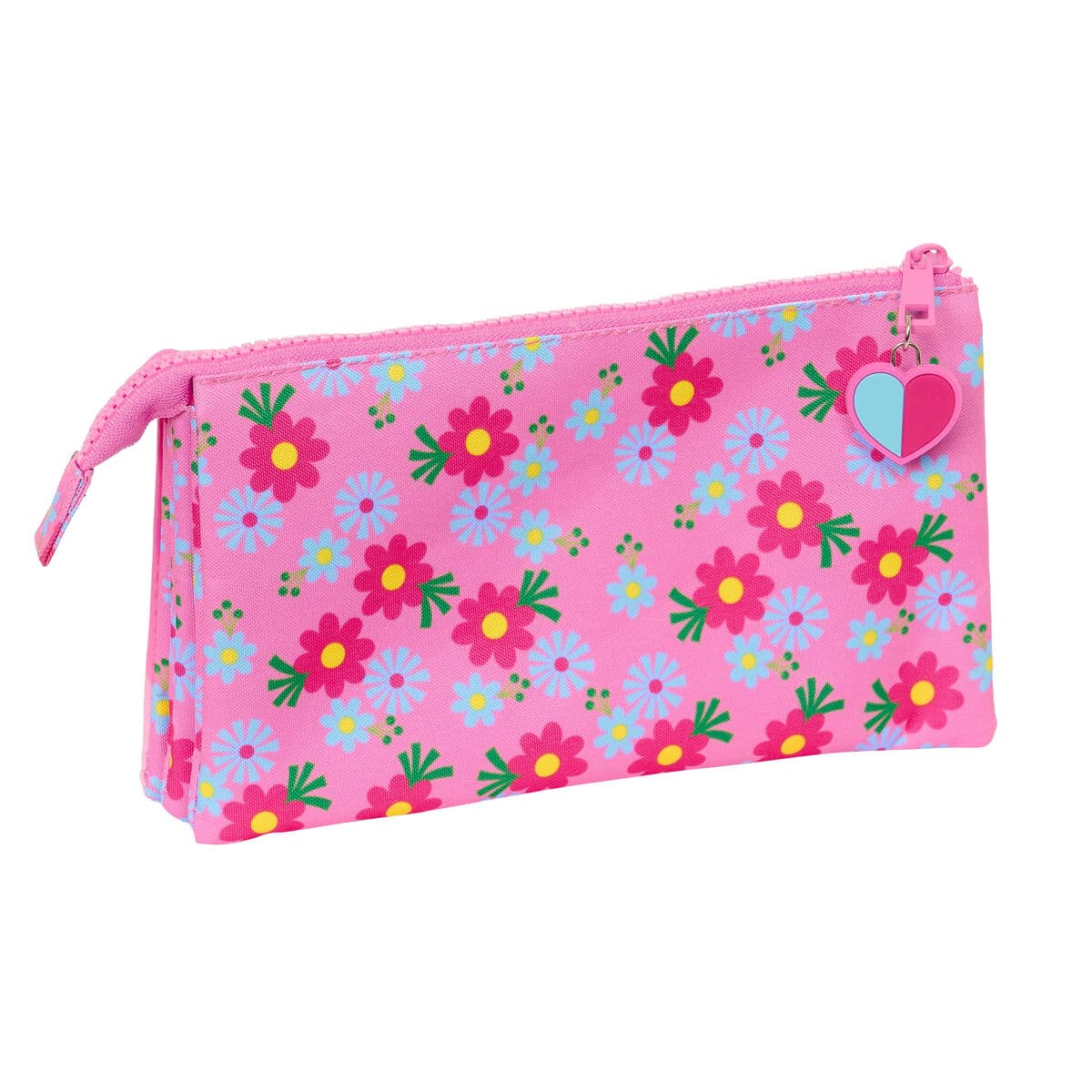 Dreifaches Mehrzweck-Etui Trolls Rosa 22 x 12 x 3 cm - Image 2