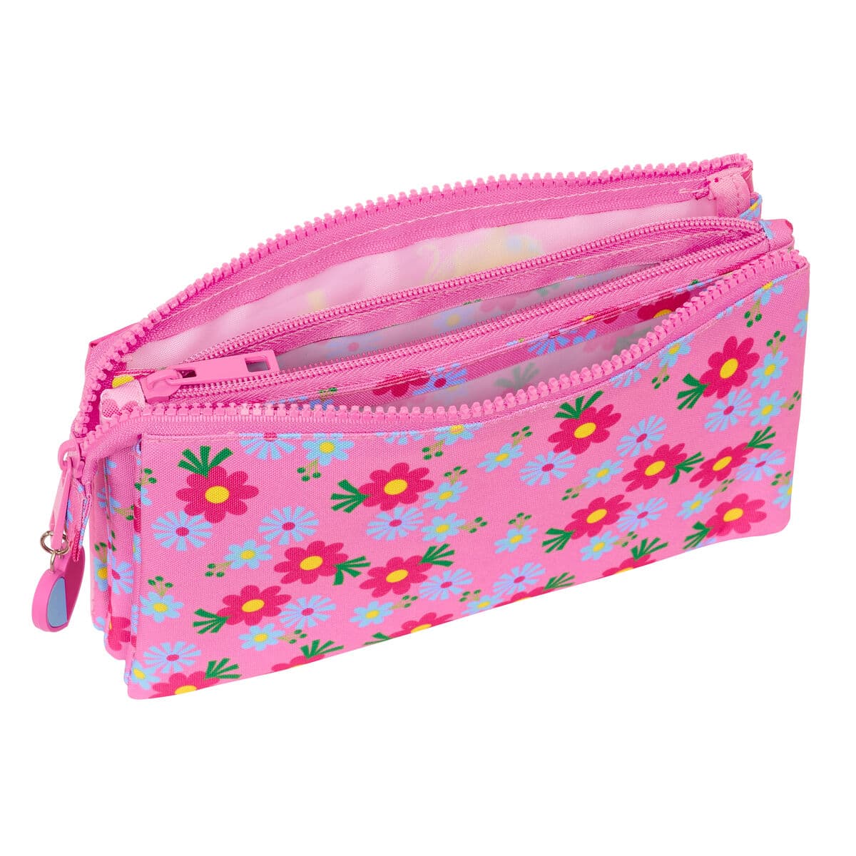 Dreifaches Mehrzweck-Etui Trolls Rosa 22 x 12 x 3 cm - Image 3