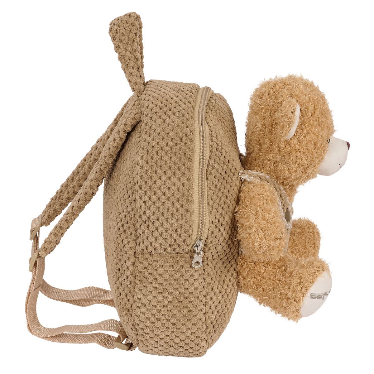 Barnebag Safta Teddybjørn Brun 23 x 27 x 7,5 cm - Image 2