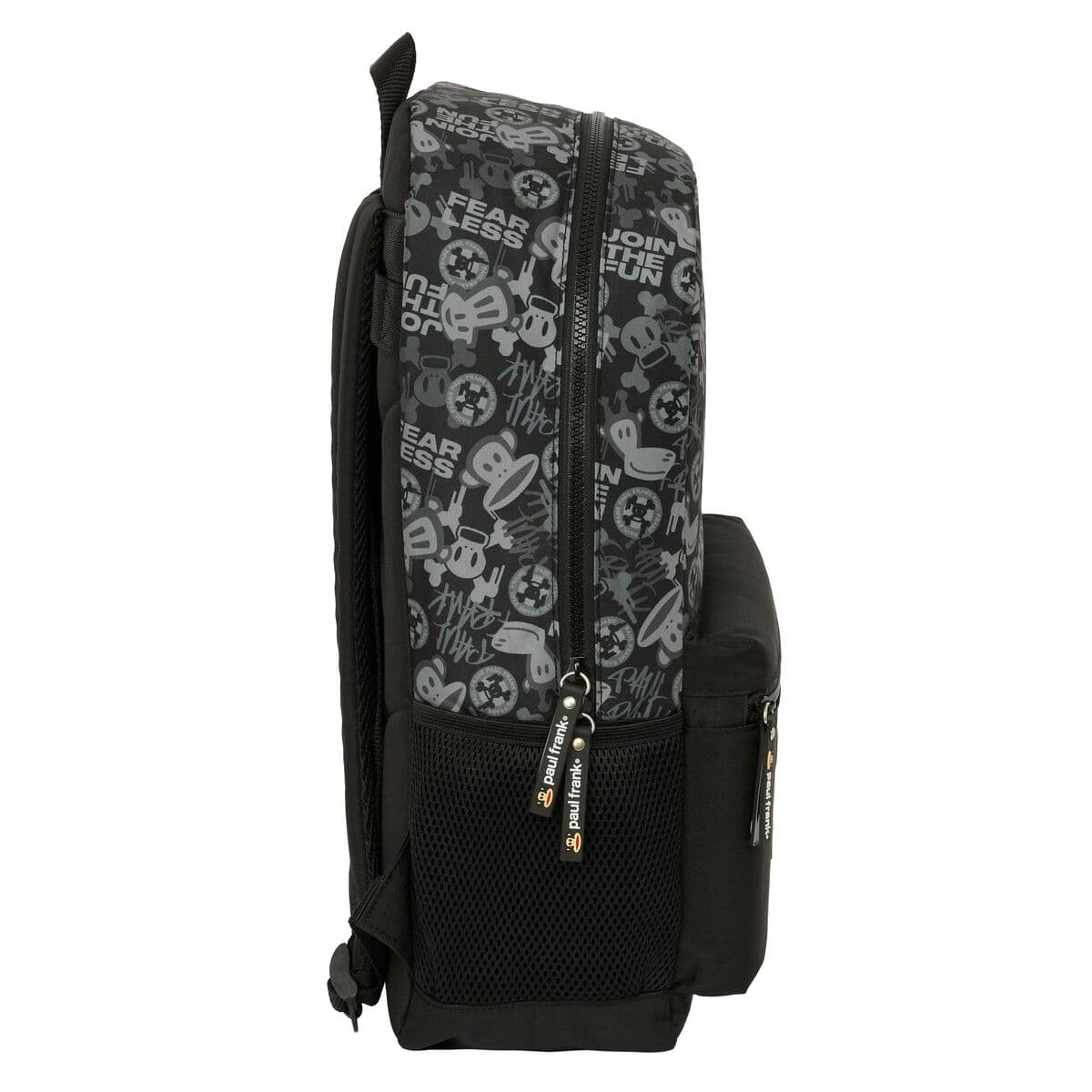 Mochila Escolar Paul Frank Join the fun Negro 30 x 46 x 14 cm - Image 3