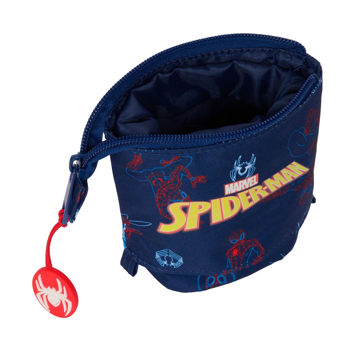 Estuche Cubilete Spider-Man Neon Azul marino 8 x 19 x 6 cm - Image 3