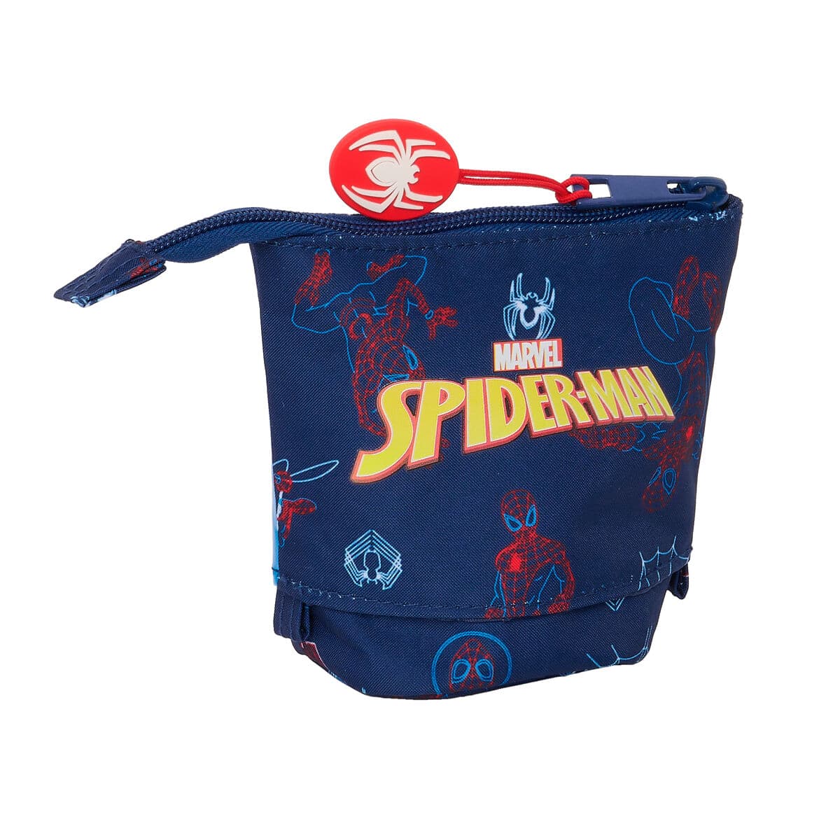 Estuche Cubilete Spider-Man Neon Azul marino 8 x 19 x 6 cm - Image 5
