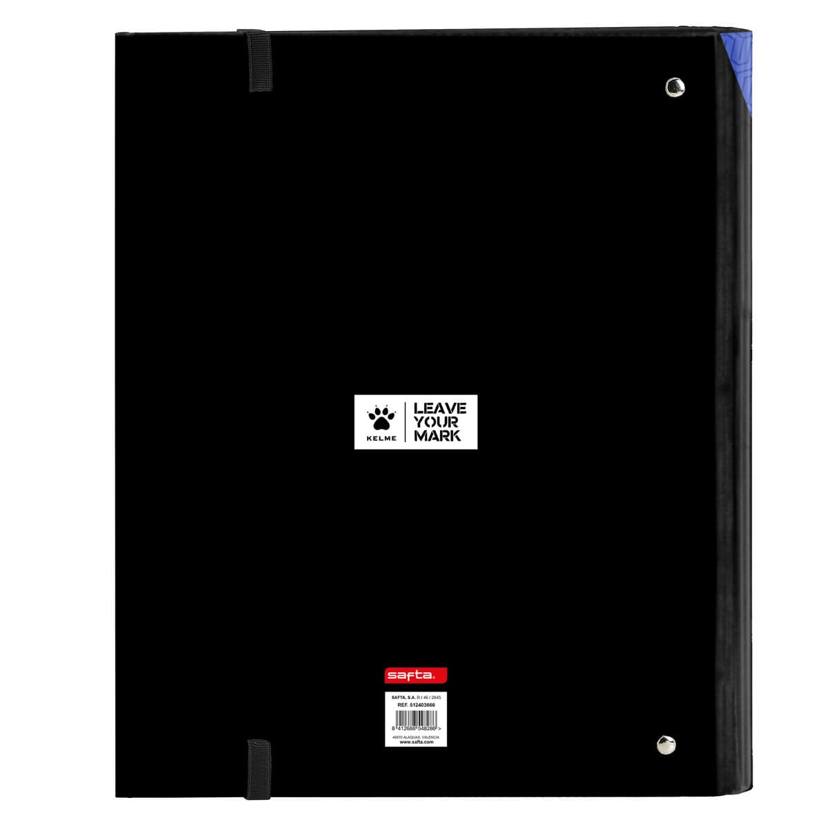Carpeta de anillas Kelme Royal Negro 27 x 32 x 3.5 cm - Image 2