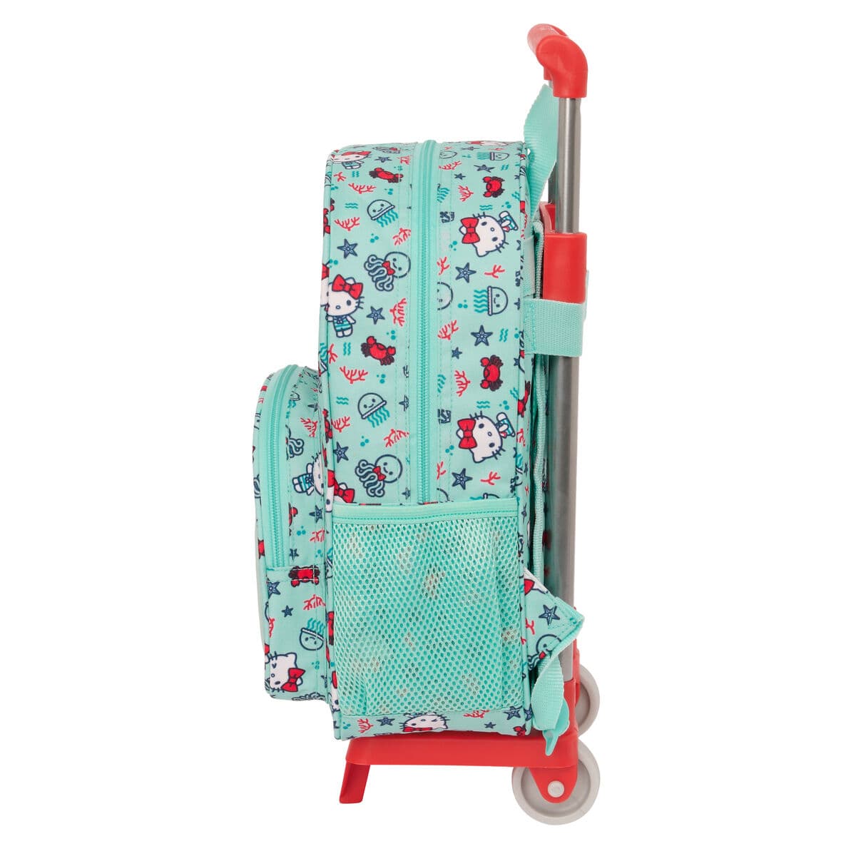 Schulrucksack mit Rädern Hello Kitty Sea lovers türkis 26 x 34 x 11 cm - Image 2