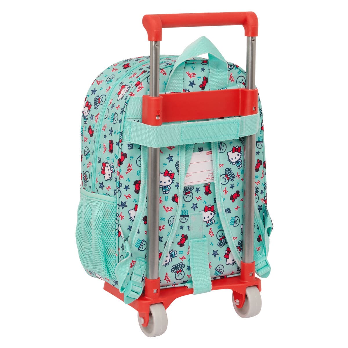Schulrucksack mit Rädern Hello Kitty Sea lovers türkis 26 x 34 x 11 cm - Image 3