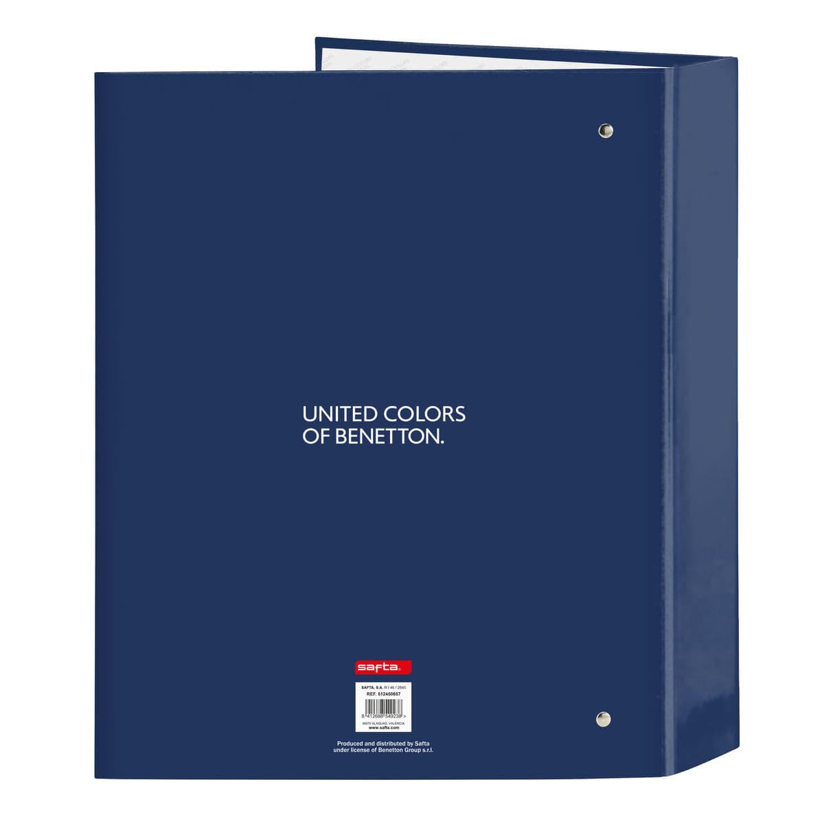 Ring binder Benetton Cool Navy Blue A4 27 x 33 x 6 cm - Image 2