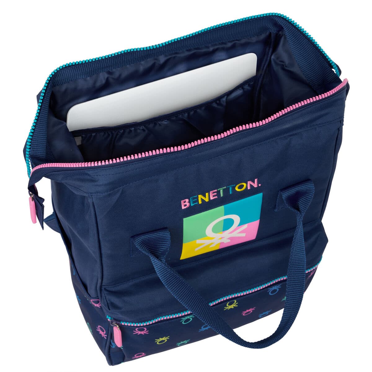 Sacoche pour Portable Benetton Cool Blue marine 27 x 40 x 19 cm - Image 4