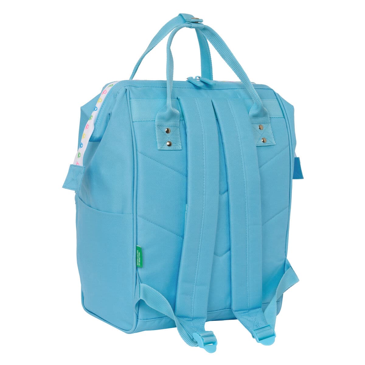 Sacoche pour Portable Benetton Spring Bleu ciel 27 x 40 x 19 cm - Image 4