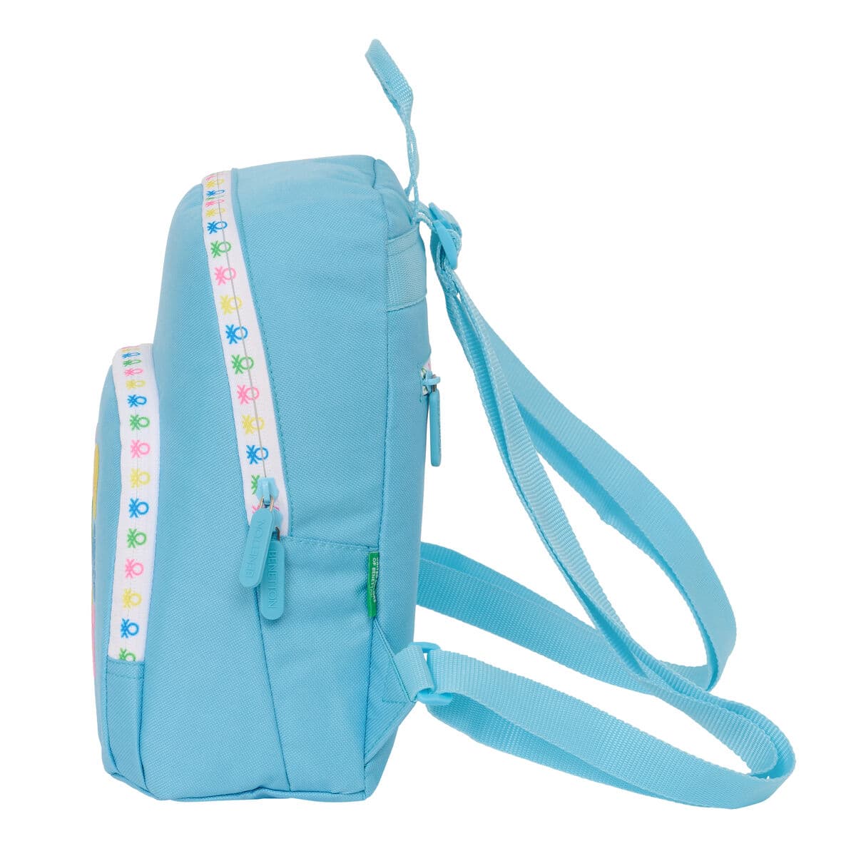 Rucksack Benetton Spring Mini Celeste 25 x 30 x 13 cm - Image 3