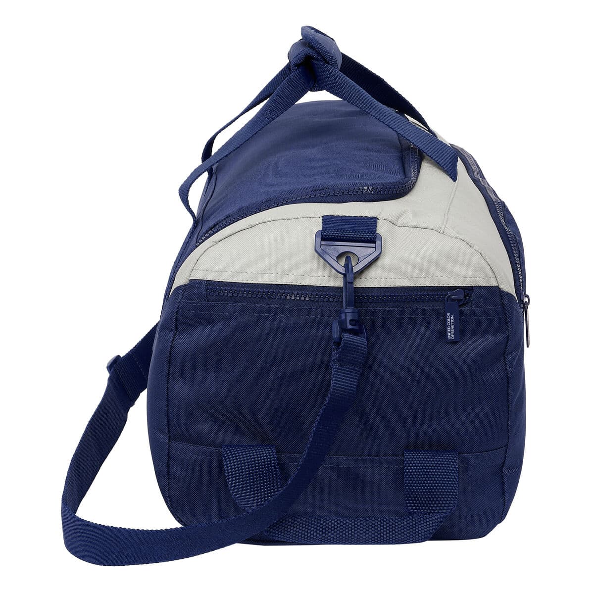 Bolsa de Deporte Benetton Varsity Gris Azul marino 50 x 25 x 25 cm - Image 3
