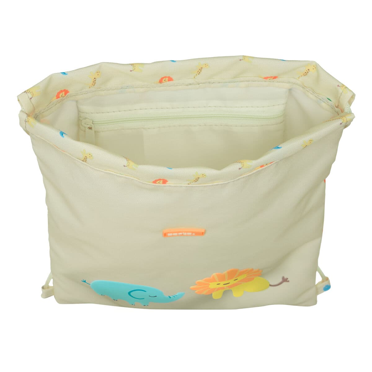 Rucksacktasche mit Bändern Safta Selva Weiß 26 x 34 x 1 cm - Image 2