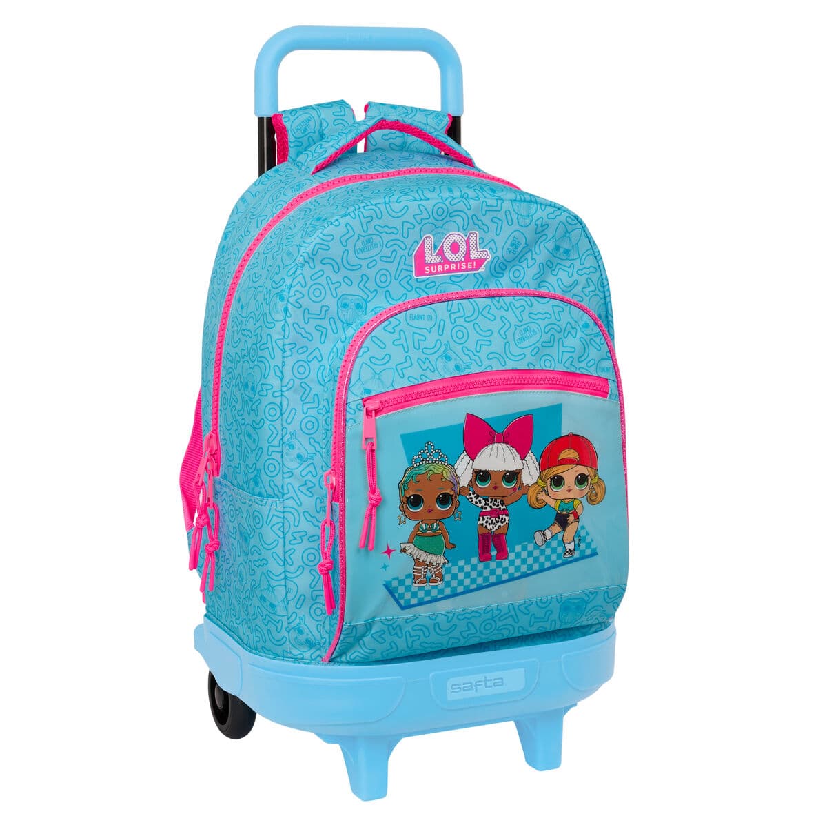 Schulrucksack mit Rädern LOL Surprise! Divas Blau 33 x 45 x 22 cm