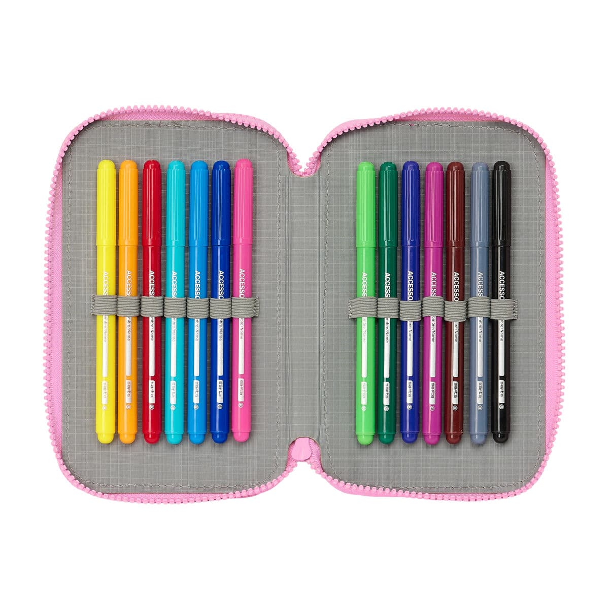 Doppel-Federtasche Gabby's Dollhouse Party Rosa 12.5 x 19.5 x 4 cm 28 Stücke - Image 4