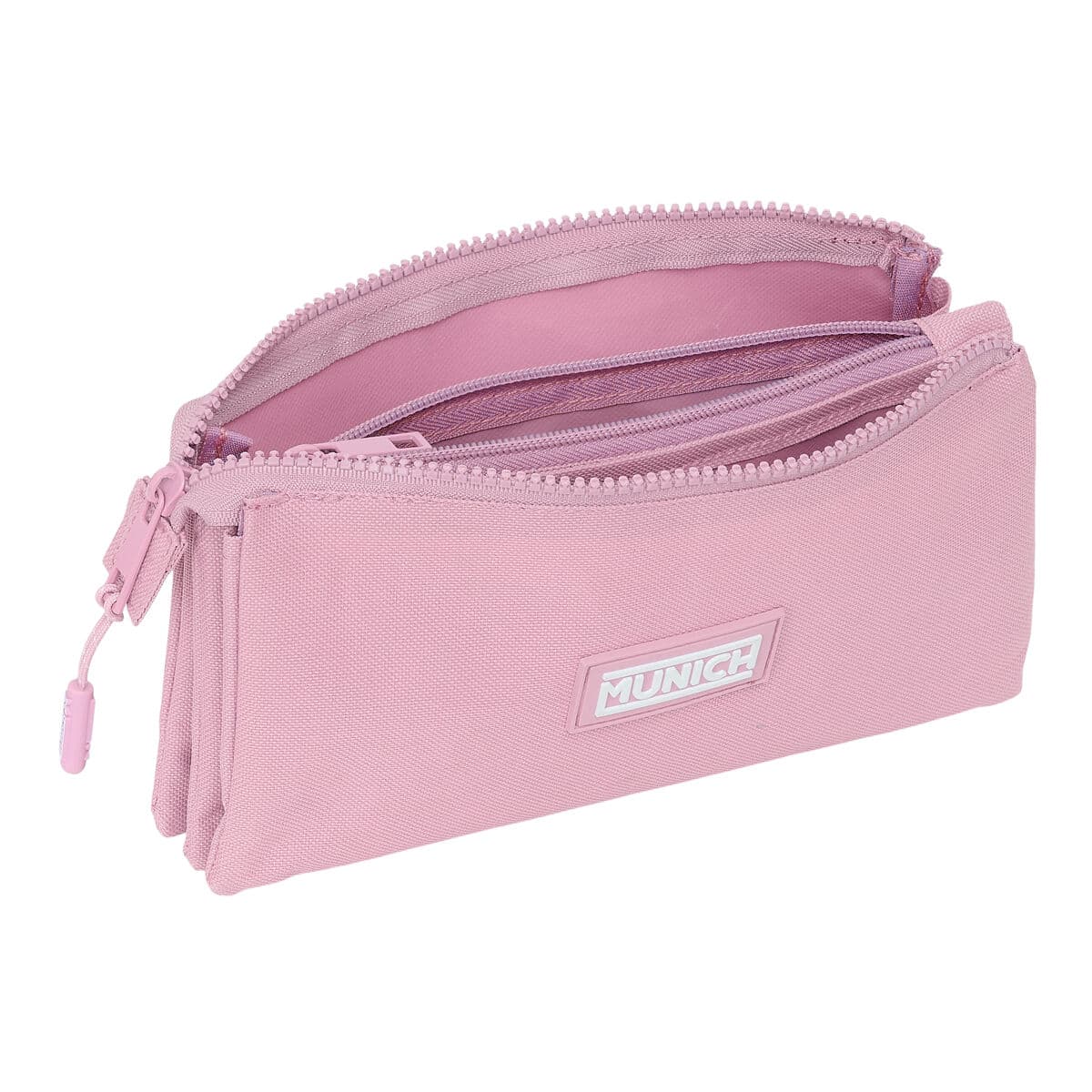 Portatodo Triple Munich Basic Rosa 22 x 12 x 3 cm - Image 2
