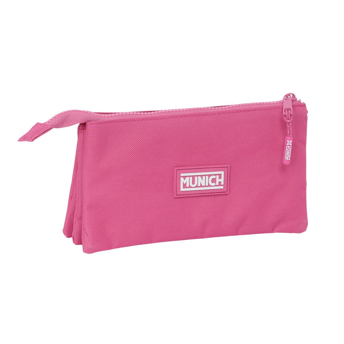 Portatodo Triple Munich Basic Fucsia 22 x 12 x 3 cm - Image 3