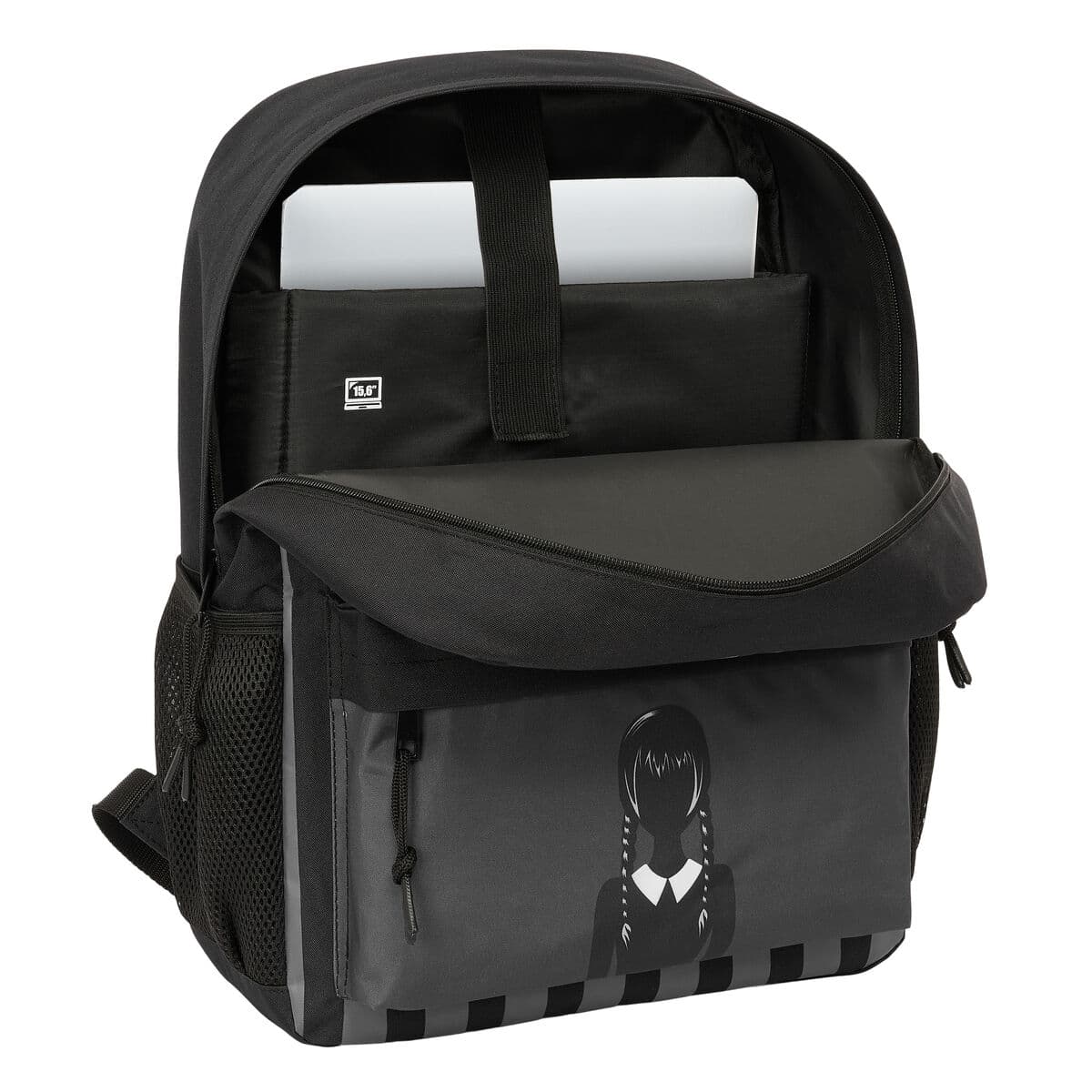 School Bag Wednesday Black 32 x 43 x 14 cm - Image 4