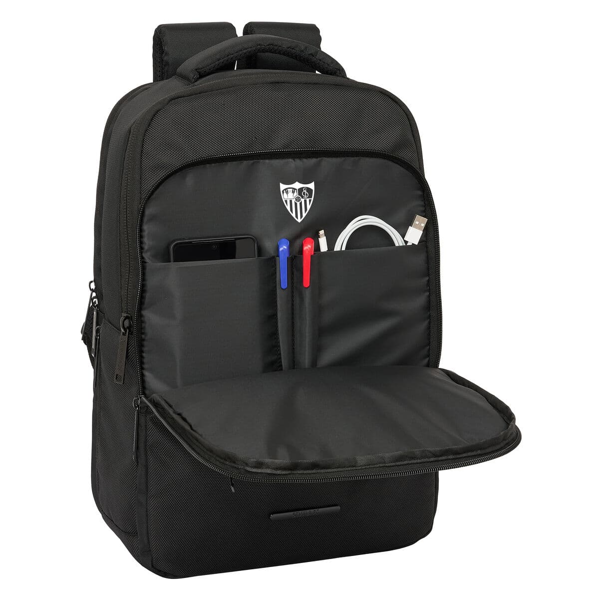 Laptoptasche Sevilla Fútbol Club BUSINESS Schwarz 29 x 44 x 15 cm - Image 5